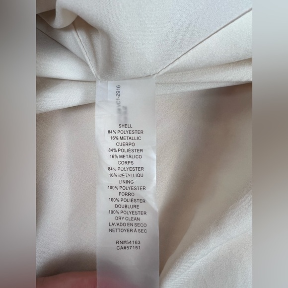 Vince Camuto Women's Jacquard Cap Sleeve Fit and Flare Pink and Gold Size 6 - Picture 15 of 15